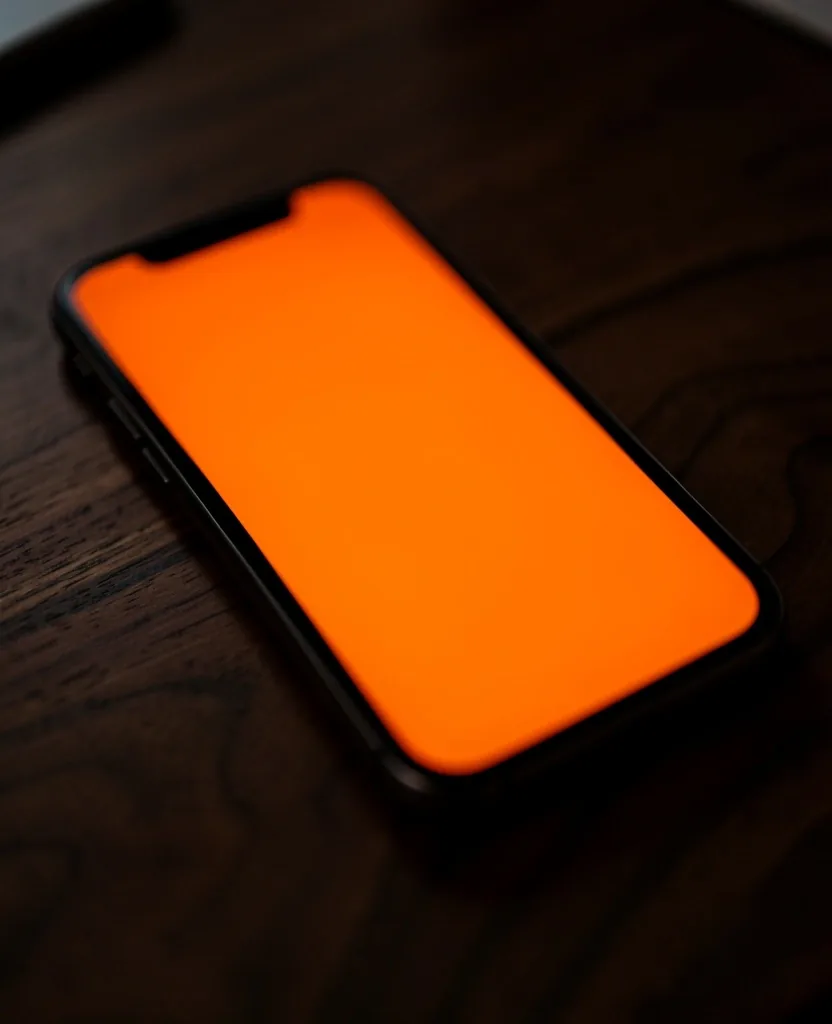 Karanlık ortamda ekran ışığı yayan akıllı telefon